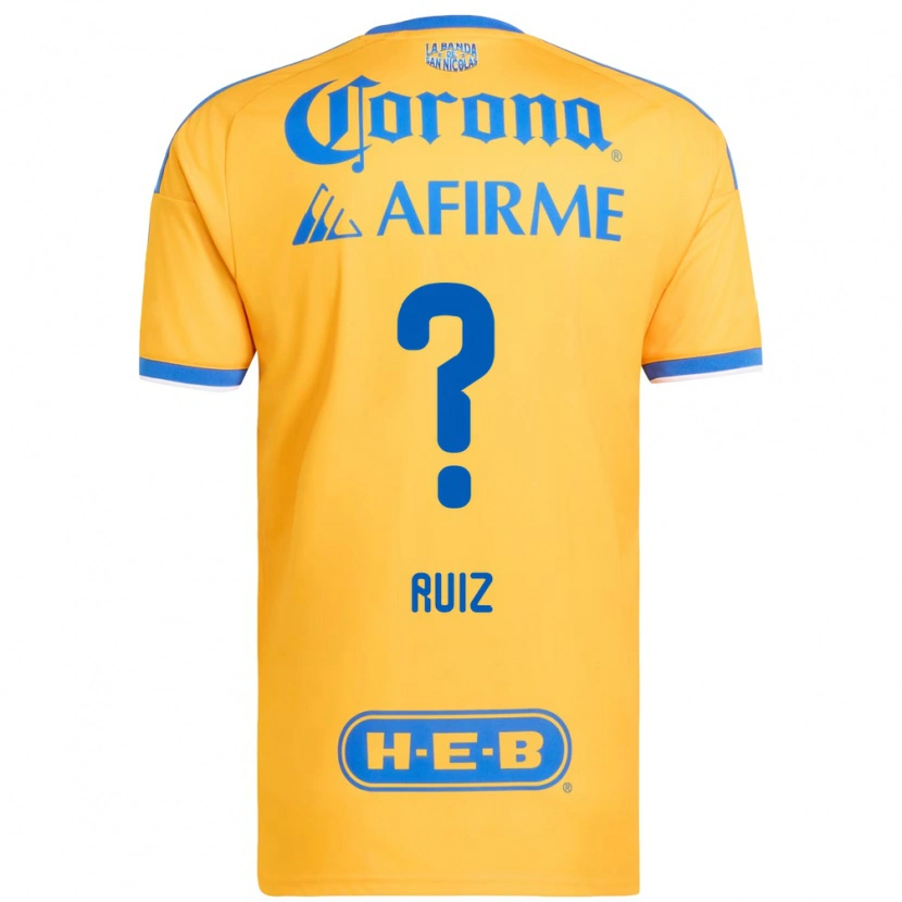 Danxen Mulher Camisola Luis Ruiz #0 Amarelo Azul Principal 2026/27 Camisa Brasil