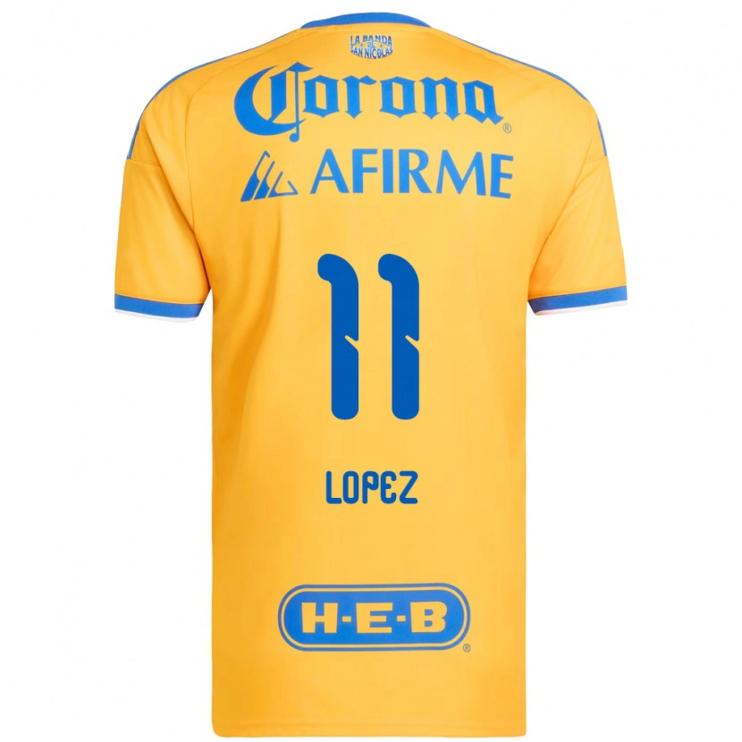 Danxen Mulher Camisola Nicolas Lopez #11 Amarelo Azul Principal 2026/27 Camisa Brasil