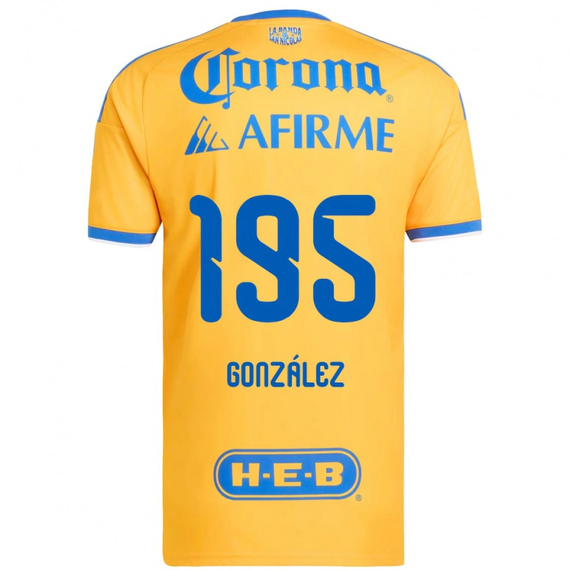Danxen Mulher Camisola Germán González #195 Amarelo Azul Principal 2026/27 Camisa Brasil