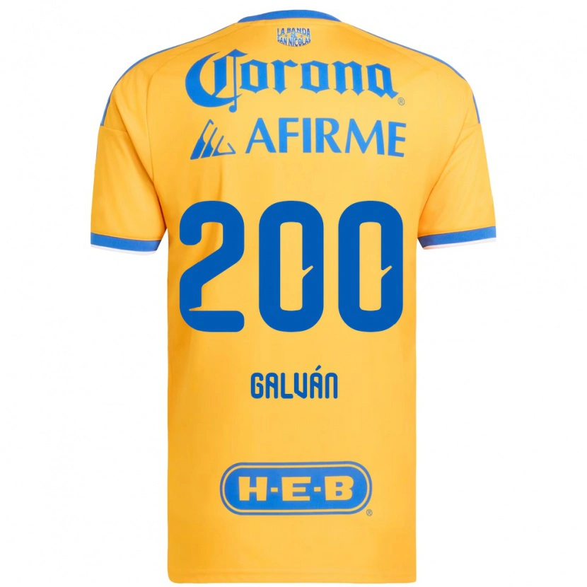 Danxen Mulher Camisola Isaias Galván #200 Amarelo Azul Principal 2026/27 Camisa Brasil