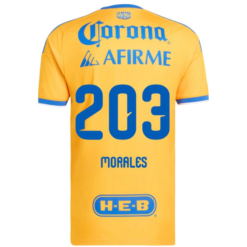 Danxen Mulher Camisola Carlos Morales #203 Amarelo Azul Principal 2026/27 Camisa Brasil