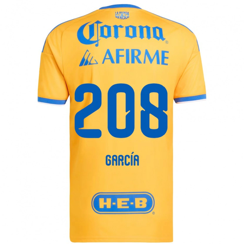 Danxen Mulher Camisola Ángel García #208 Amarelo Azul Principal 2026/27 Camisa Brasil