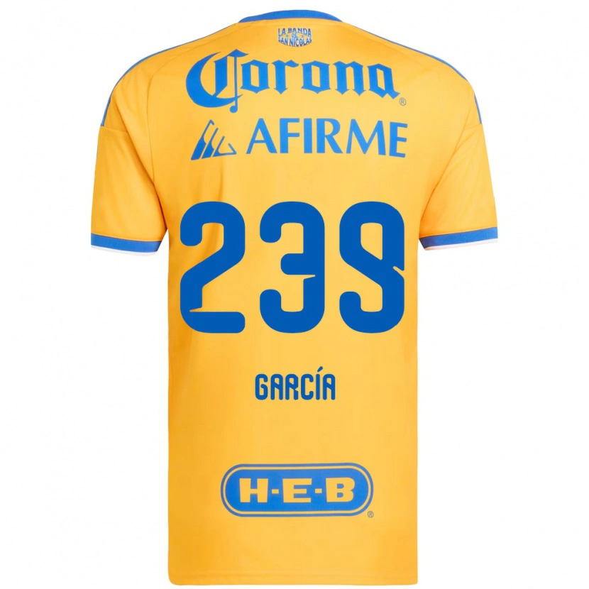 Danxen Mulher Camisola Diego García #239 Amarelo Azul Principal 2026/27 Camisa Brasil
