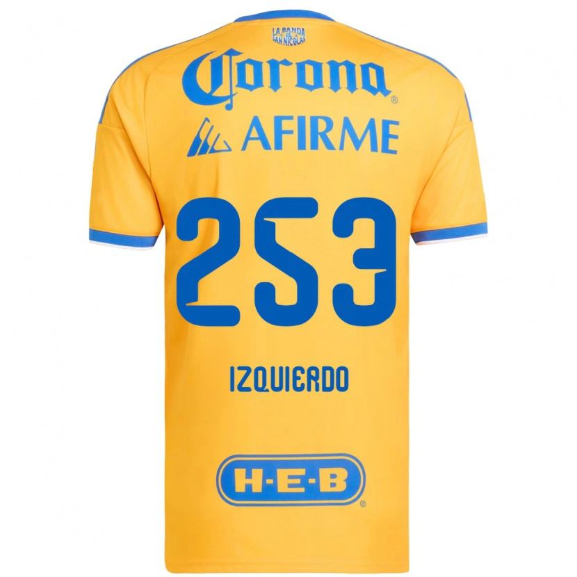 Danxen Mulher Camisola Diego Izquierdo #253 Amarelo Azul Principal 2026/27 Camisa Brasil
