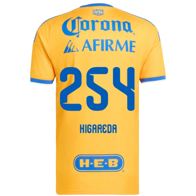 Danxen Mulher Camisola Dorian Higareda #254 Amarelo Azul Principal 2026/27 Camisa Brasil