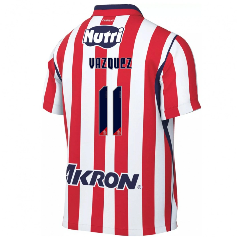 Danxen Mulher Camisola Anette Vázquez #11 Vermelho Branco Principal 2026/27 Camisa Brasil