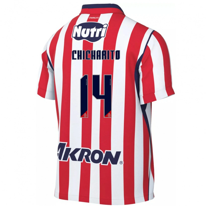 Danxen Mulher Camisola Chicharito #14 Vermelho Branco Principal 2026/27 Camisa Brasil