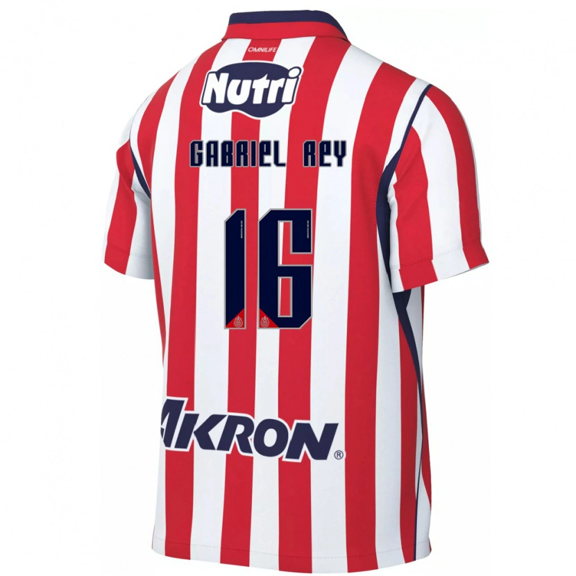 Danxen Mulher Camisola Luis Gabriel Rey #16 Vermelho Branco Principal 2026/27 Camisa Brasil