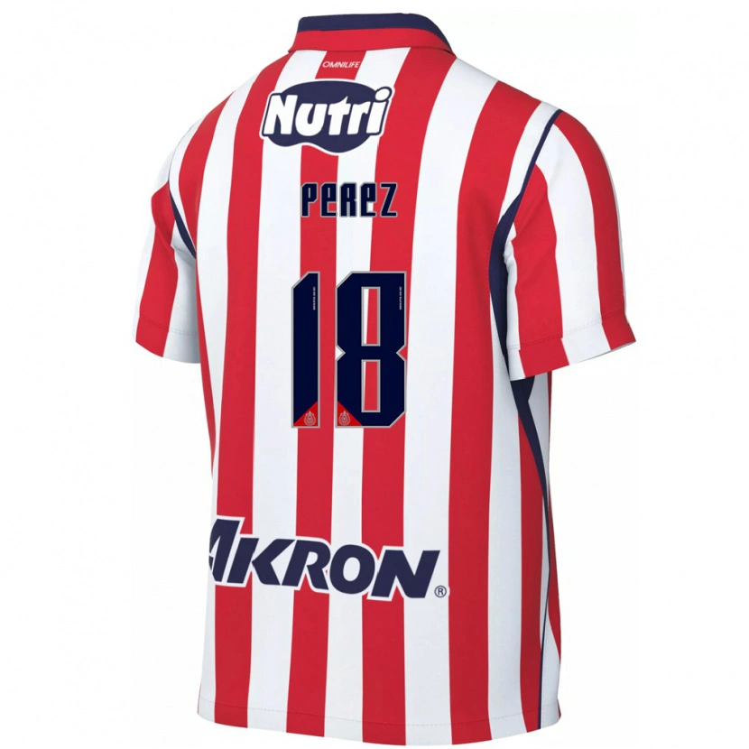 Danxen Mulher Camisola Jonathan Pérez #18 Vermelho Branco Principal 2026/27 Camisa Brasil
