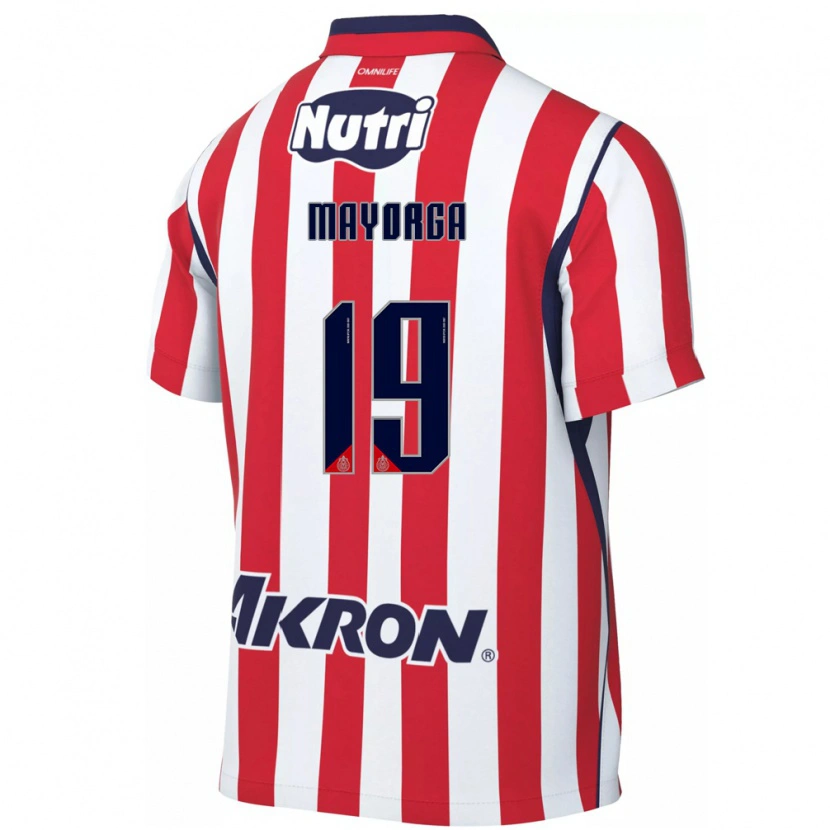 Danxen Mulher Camisola Alejandro Mayorga #19 Vermelho Branco Principal 2026/27 Camisa Brasil
