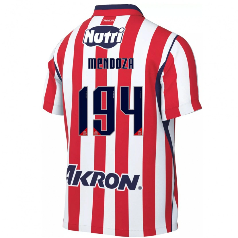 Danxen Mulher Camisola Esteban Mendoza #194 Vermelho Branco Principal 2026/27 Camisa Brasil