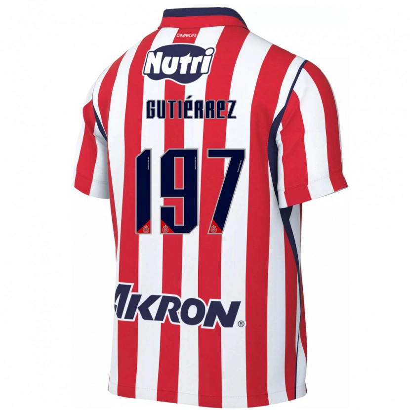 Danxen Mulher Camisola Bryan Gutiérrez #197 Vermelho Branco Principal 2026/27 Camisa Brasil