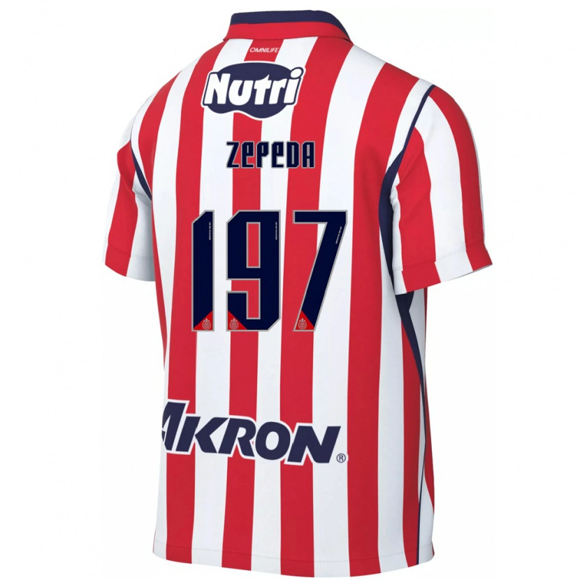 Danxen Mulher Camisola Carlos Zepeda #197 Vermelho Branco Principal 2026/27 Camisa Brasil