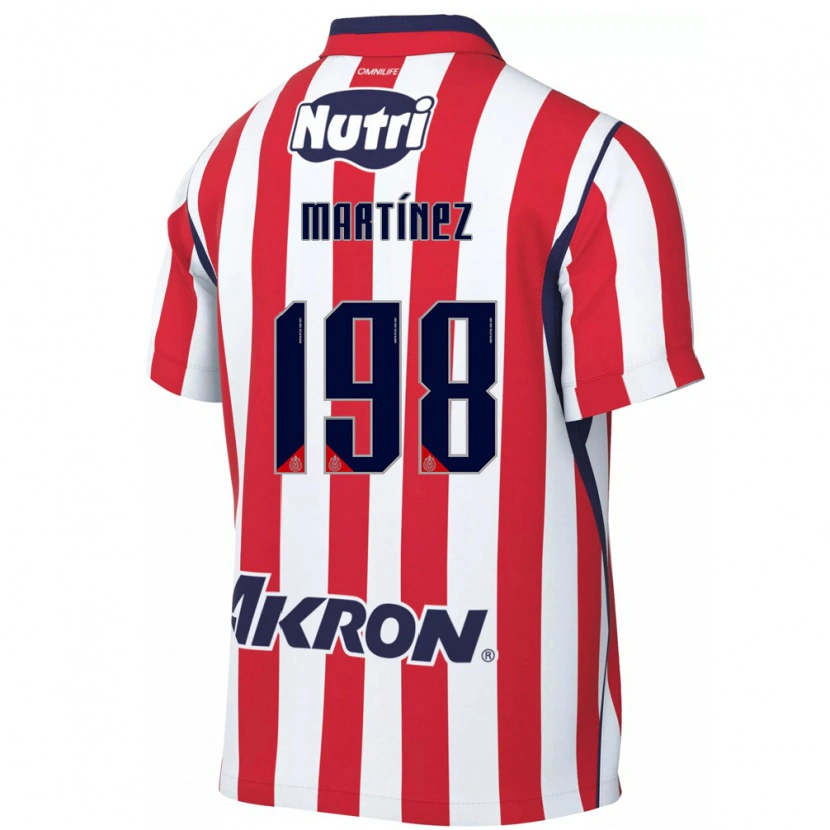 Danxen Mulher Camisola Andrew Martínez #198 Vermelho Branco Principal 2026/27 Camisa Brasil