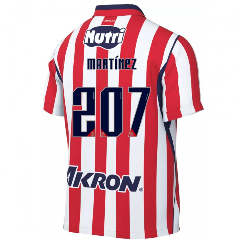 Danxen Mulher Camisola Raúl Martínez #207 Vermelho Branco Principal 2026/27 Camisa Brasil