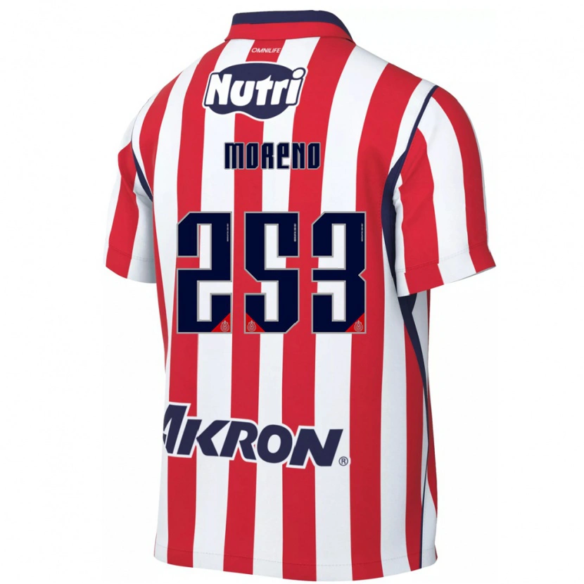 Danxen Mulher Camisola Leonel Moreno #253 Vermelho Branco Principal 2026/27 Camisa Brasil