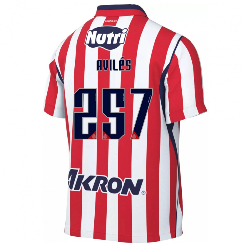 Danxen Mulher Camisola Emmanuel Avilés #257 Vermelho Branco Principal 2026/27 Camisa Brasil