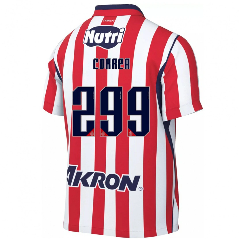 Danxen Mulher Camisola Aarón Correa #299 Vermelho Branco Principal 2026/27 Camisa Brasil