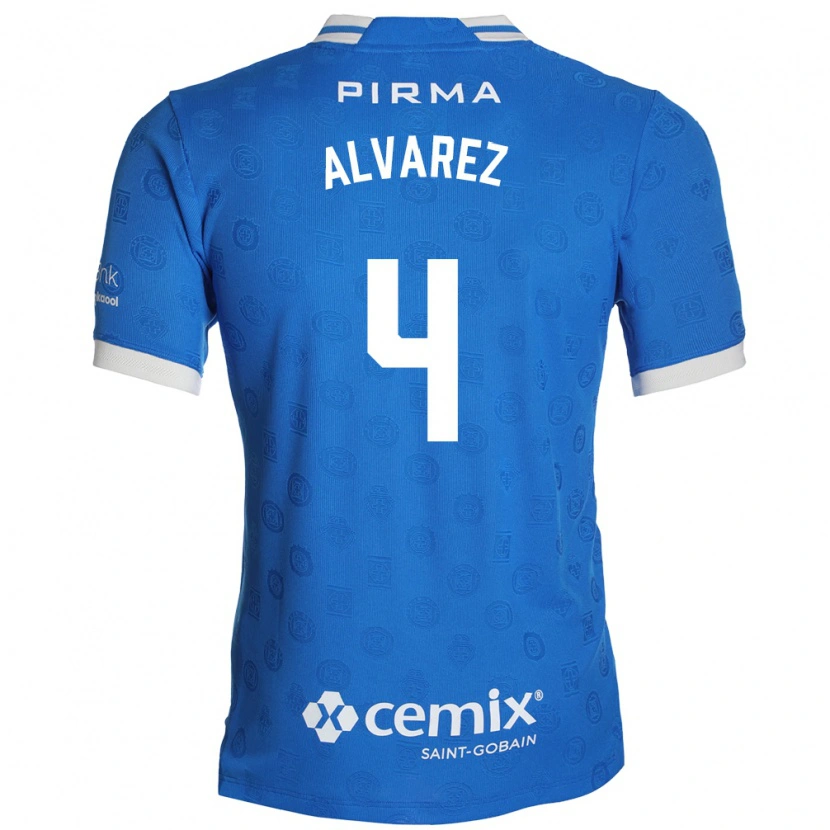 Danxen Mulher Camisola Gabriela Alvarez #4 Azul Branco Vermelho Principal 2026/27 Camisa Brasil