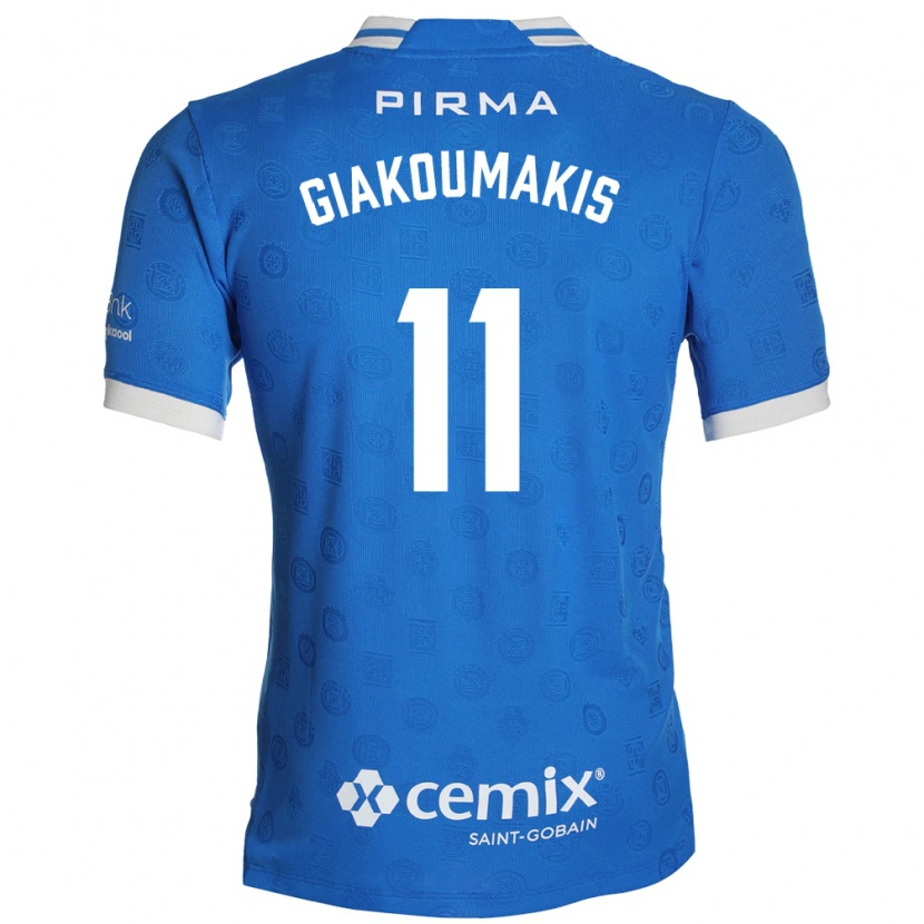 Danxen Mulher Camisola Georgios Giakoumakis #11 Azul Branco Vermelho Principal 2026/27 Camisa Brasil