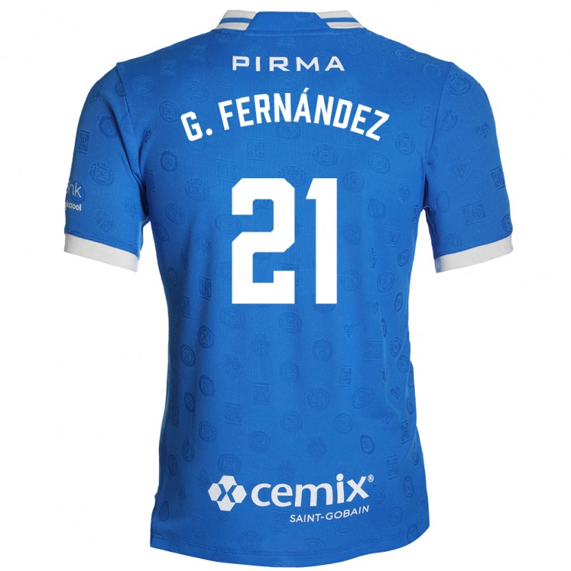 Danxen Mulher Camisola Gabriel Fernández #21 Azul Branco Vermelho Principal 2026/27 Camisa Brasil