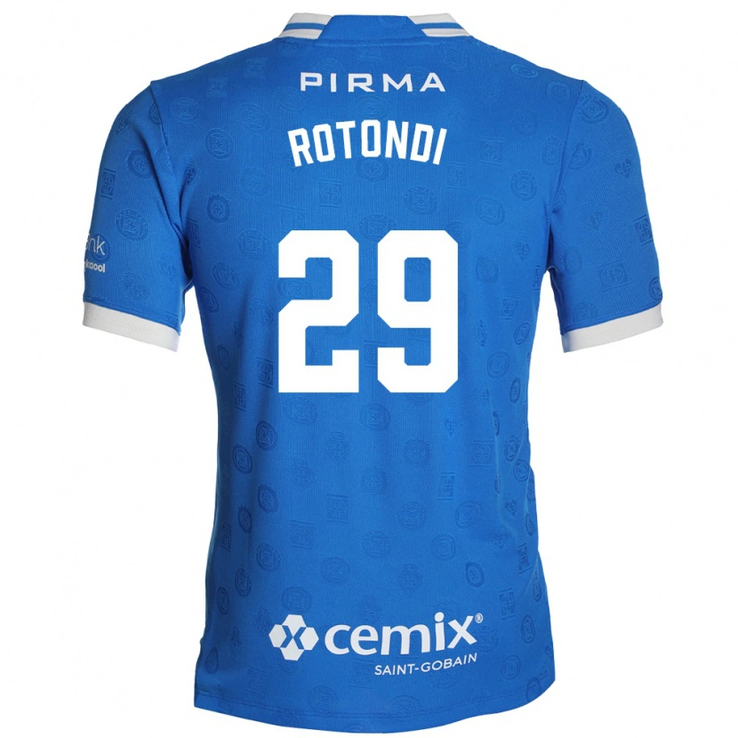 Danxen Mulher Camisola Carlos Rotondi #29 Azul Branco Vermelho Principal 2026/27 Camisa Brasil