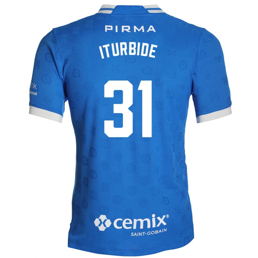 Danxen Mulher Camisola Luis Iturbide #31 Azul Branco Vermelho Principal 2026/27 Camisa Brasil