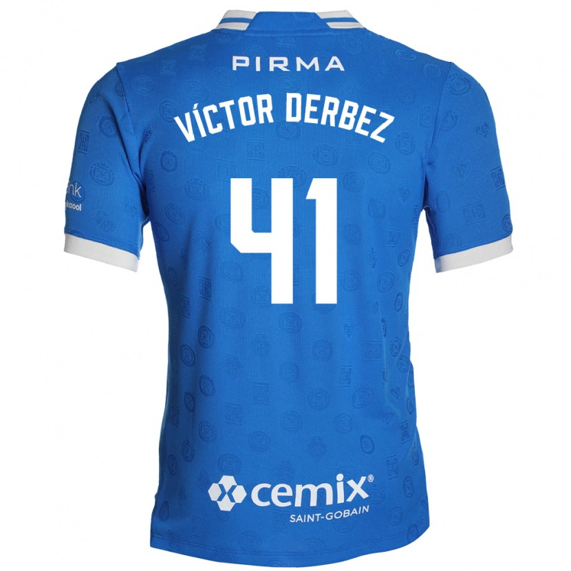 Danxen Mulher Camisola Louis Víctor Derbez #41 Azul Branco Vermelho Principal 2026/27 Camisa Brasil