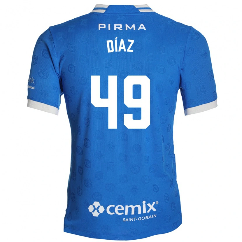 Danxen Mulher Camisola Josué Díaz #49 Azul Branco Vermelho Principal 2026/27 Camisa Brasil