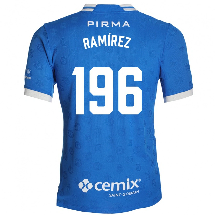 Danxen Mulher Camisola Ian Ramírez #196 Azul Branco Vermelho Principal 2026/27 Camisa Brasil
