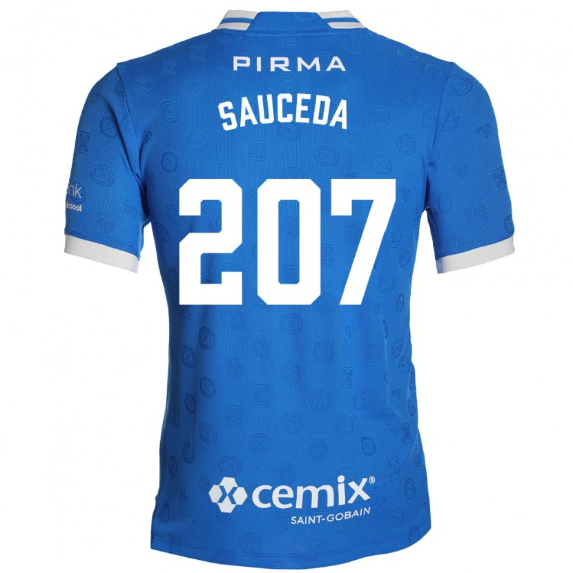 Danxen Mulher Camisola Pedro Sauceda #207 Azul Branco Vermelho Principal 2026/27 Camisa Brasil