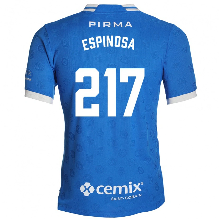 Danxen Mulher Camisola Samuel Espinosa #217 Azul Branco Vermelho Principal 2026/27 Camisa Brasil
