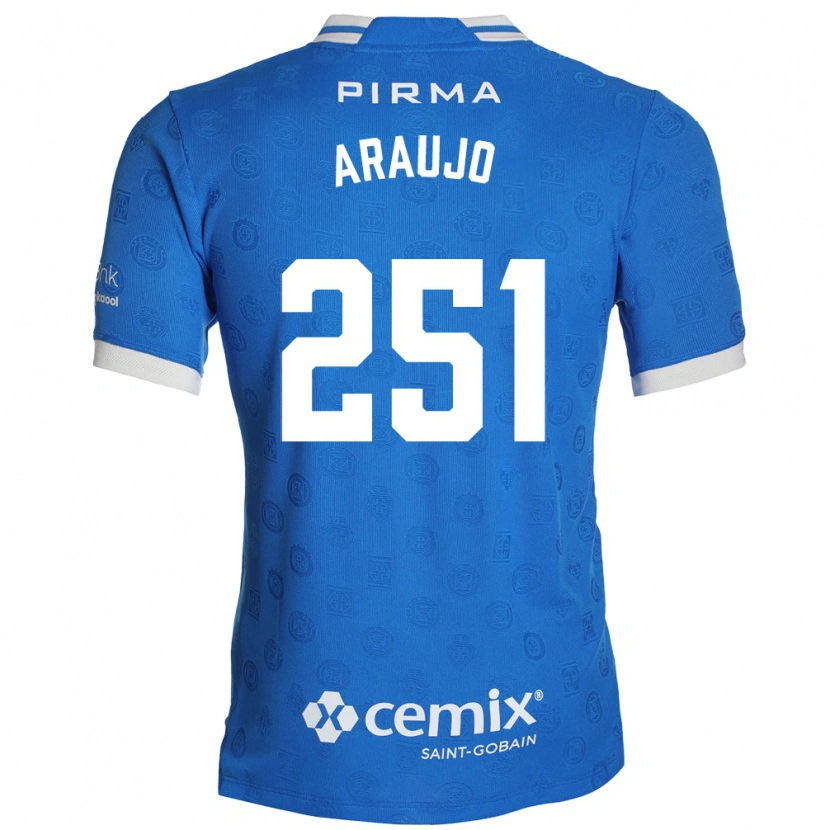 Danxen Mulher Camisola Francisco Araujo #251 Azul Branco Vermelho Principal 2026/27 Camisa Brasil