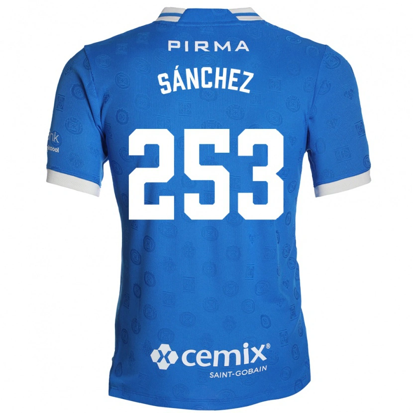 Danxen Mulher Camisola Pablo Sánchez #253 Azul Branco Vermelho Principal 2026/27 Camisa Brasil