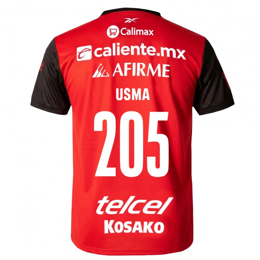 Danxen Mulher Camisola Juan Usma #205 Preto Vermelho Principal 2026/27 Camisa Brasil