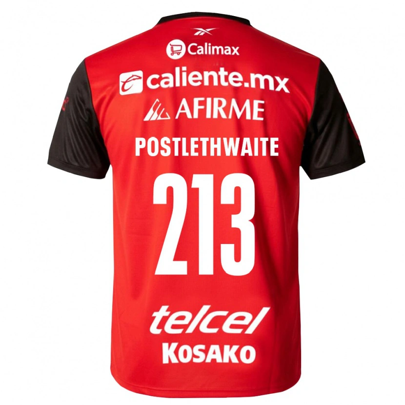 Danxen Mulher Camisola Emiliano Postlethwaite #213 Preto Vermelho Principal 2026/27 Camisa Brasil