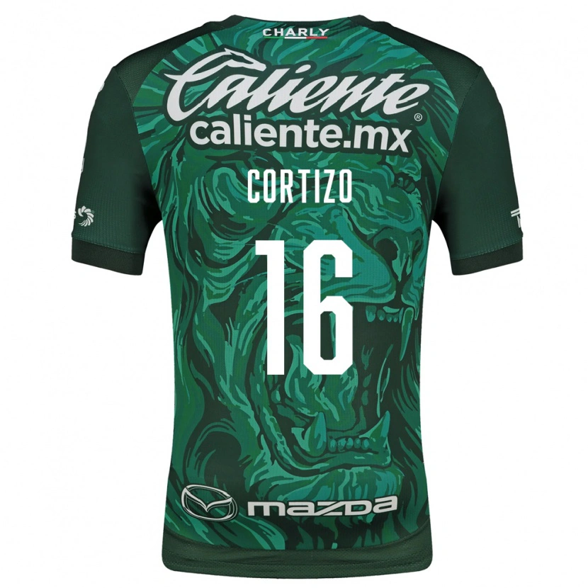 Danxen Mulher Camisola Jordi Cortizo #16 Verde Preto Principal 2026/27 Camisa Brasil