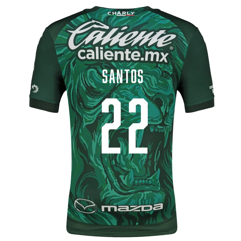 Danxen Mulher Camisola Sebastián Santos #22 Verde Preto Principal 2026/27 Camisa Brasil