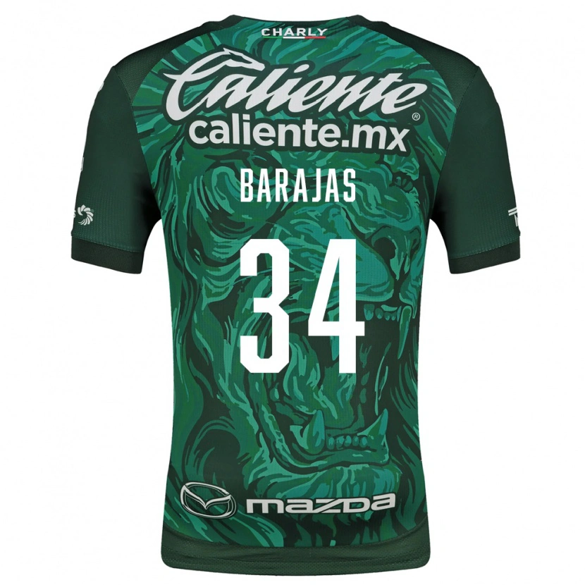 Danxen Mulher Camisola Víctor Barajas #34 Verde Preto Principal 2026/27 Camisa Brasil