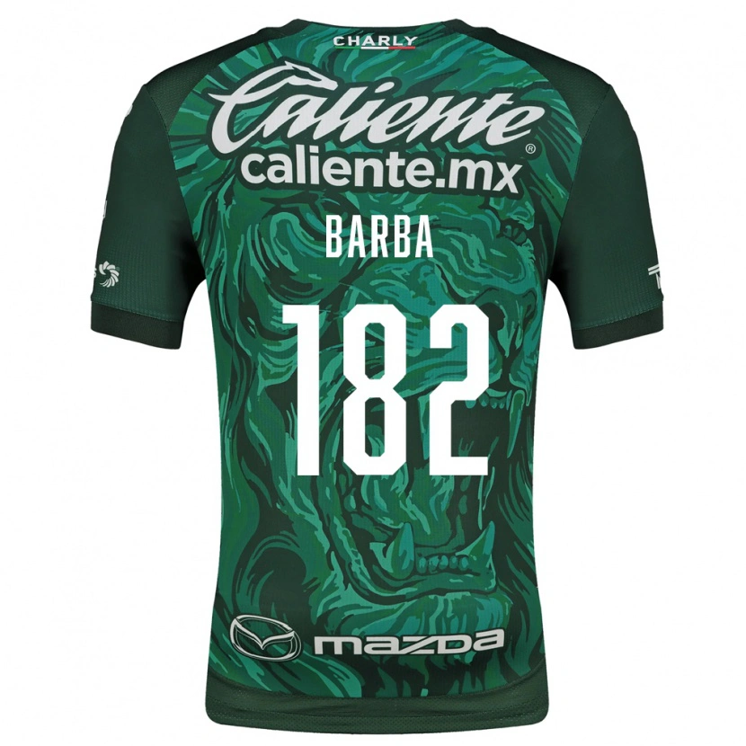 Danxen Mulher Camisola Austin Barba #182 Verde Preto Principal 2026/27 Camisa Brasil