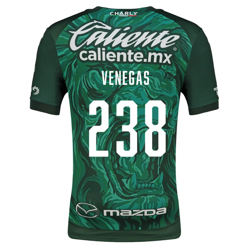Danxen Mulher Camisola Luis Venegas #238 Verde Preto Principal 2026/27 Camisa Brasil
