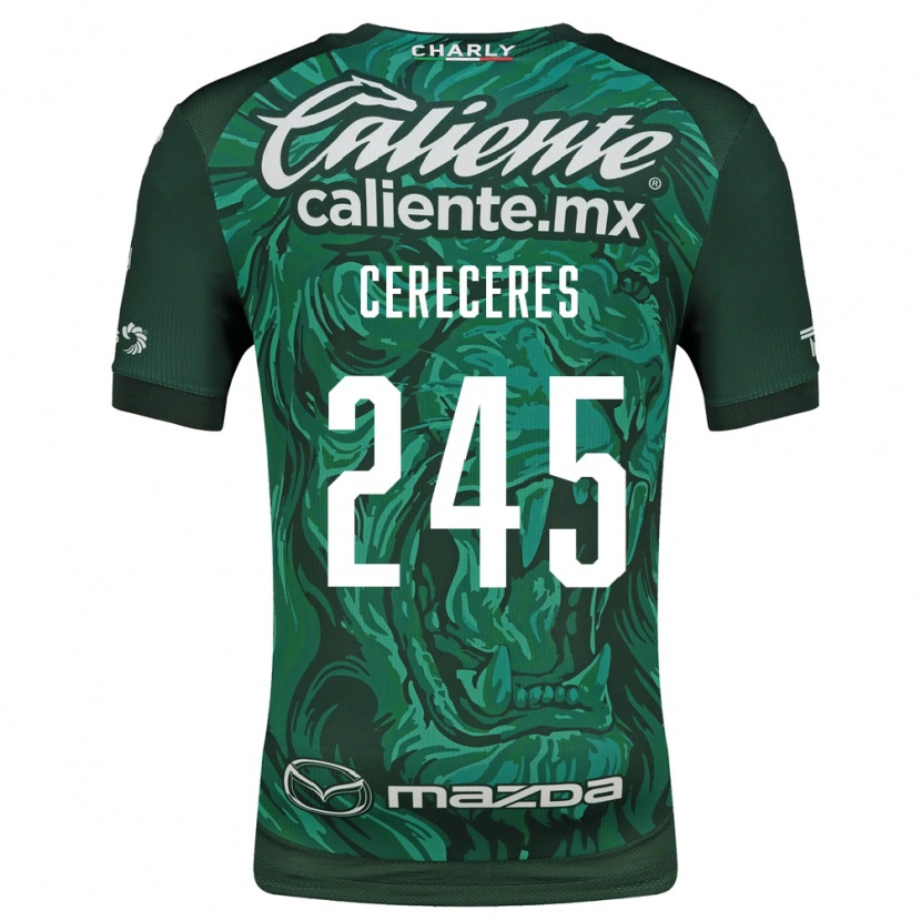Danxen Mulher Camisola Thomas Cereceres #245 Verde Preto Principal 2026/27 Camisa Brasil
