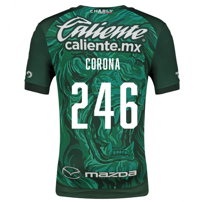 Danxen Mulher Camisola Michael Corona #246 Verde Preto Principal 2026/27 Camisa Brasil