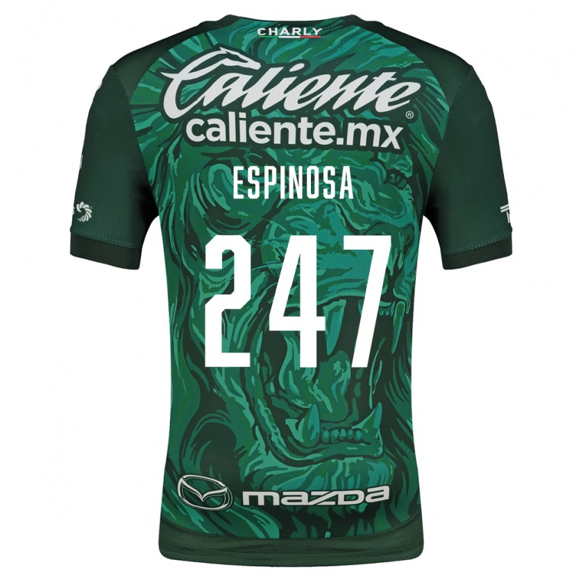 Danxen Mulher Camisola Issac Espinosa #247 Verde Preto Principal 2026/27 Camisa Brasil
