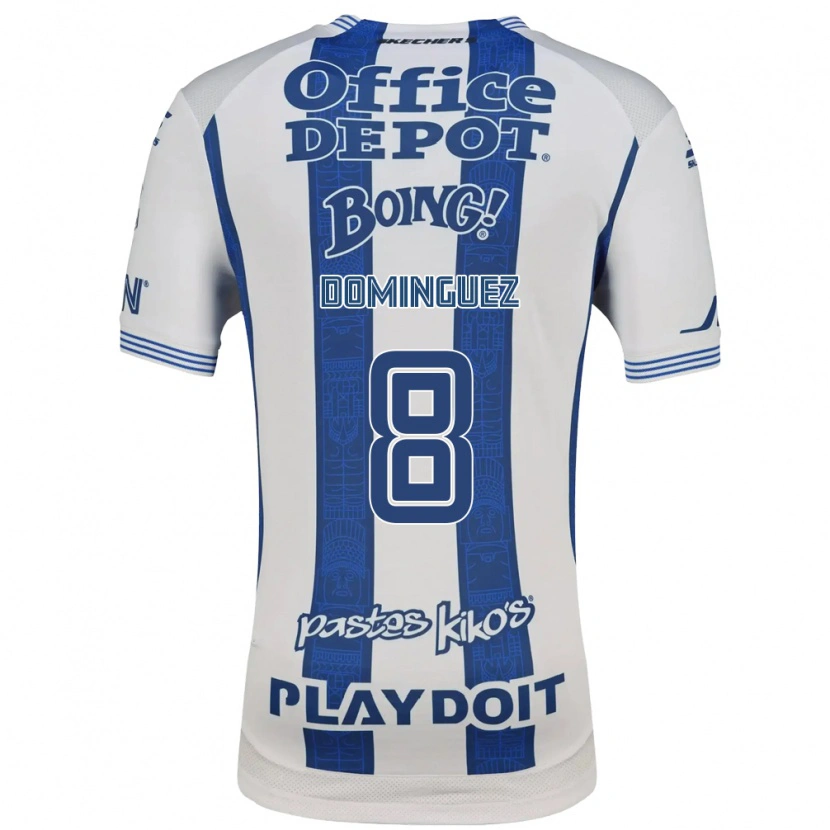 Danxen Mulher Camisola Alexéi Domínguez #8 Branco Azul Marinho Principal 2026/27 Camisa Brasil
