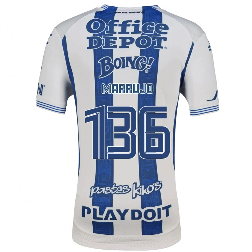 Danxen Mulher Camisola Jesús Marrujo #136 Branco Azul Marinho Principal 2026/27 Camisa Brasil