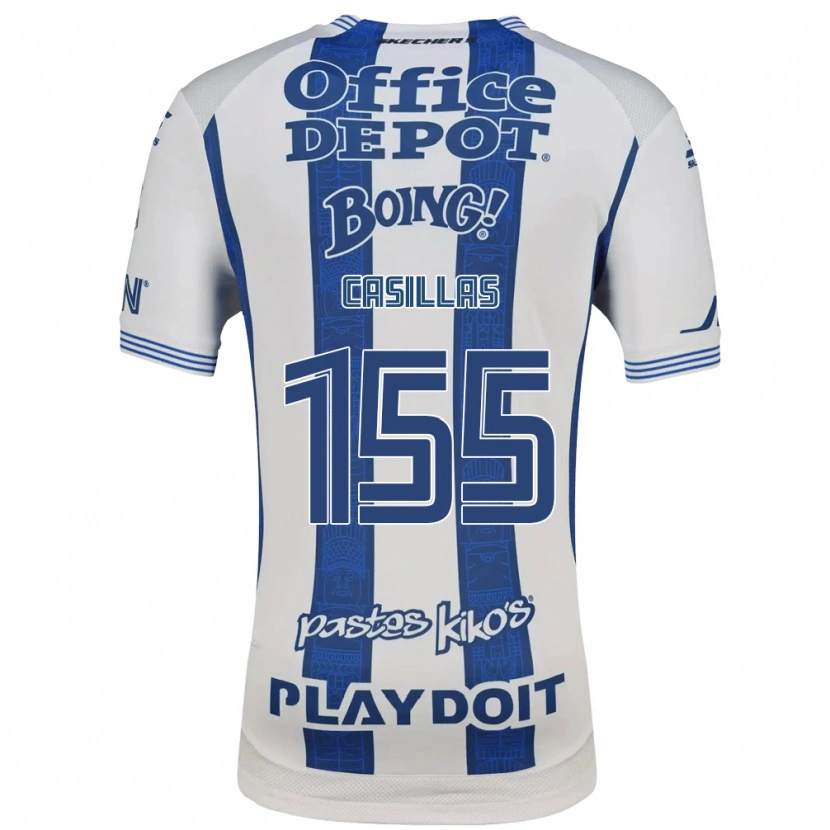 Danxen Mulher Camisola Johan Casillas #155 Branco Azul Marinho Principal 2026/27 Camisa Brasil