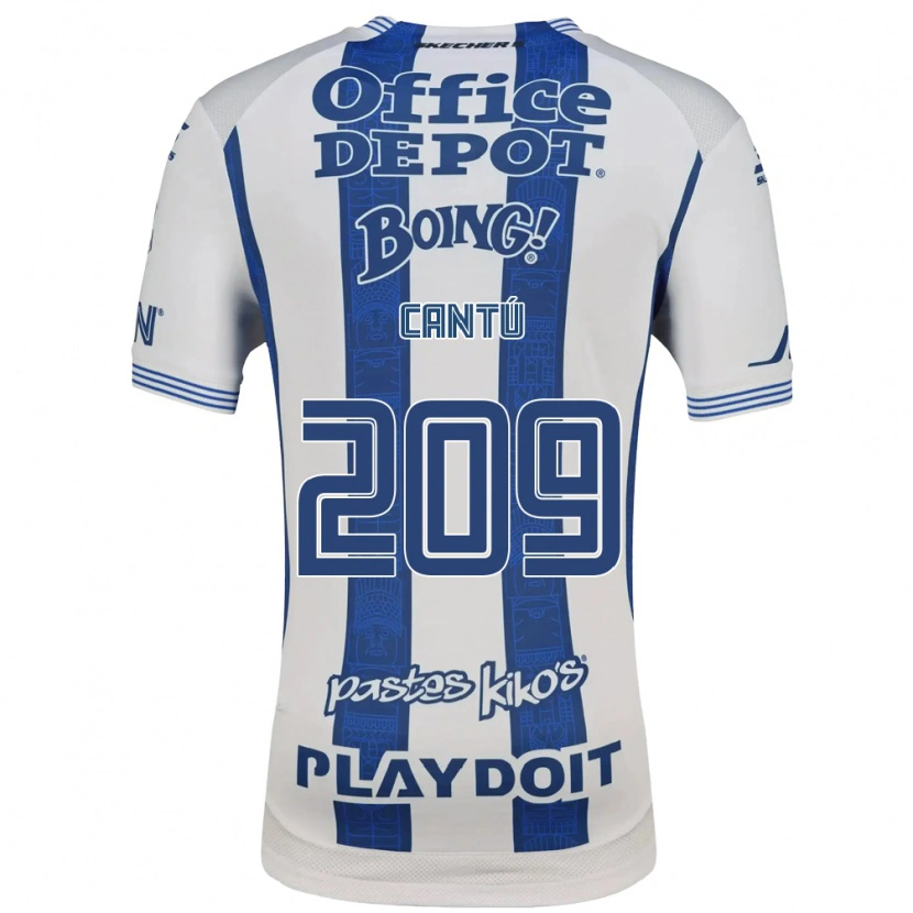 Danxen Mulher Camisola Juan Cantú #209 Branco Azul Marinho Principal 2026/27 Camisa Brasil