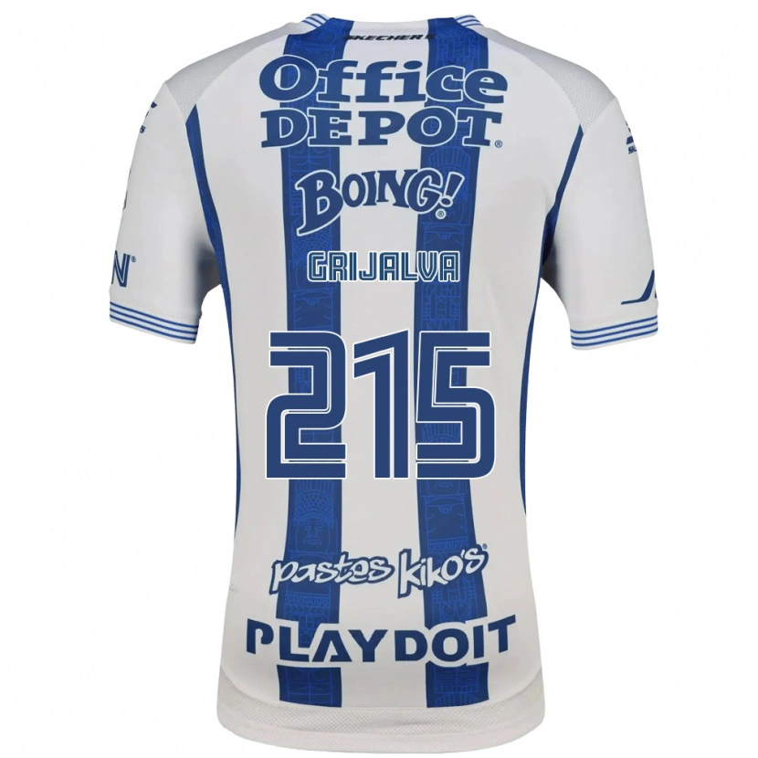 Danxen Mulher Camisola Leonardo Grijalva #215 Branco Azul Marinho Principal 2026/27 Camisa Brasil