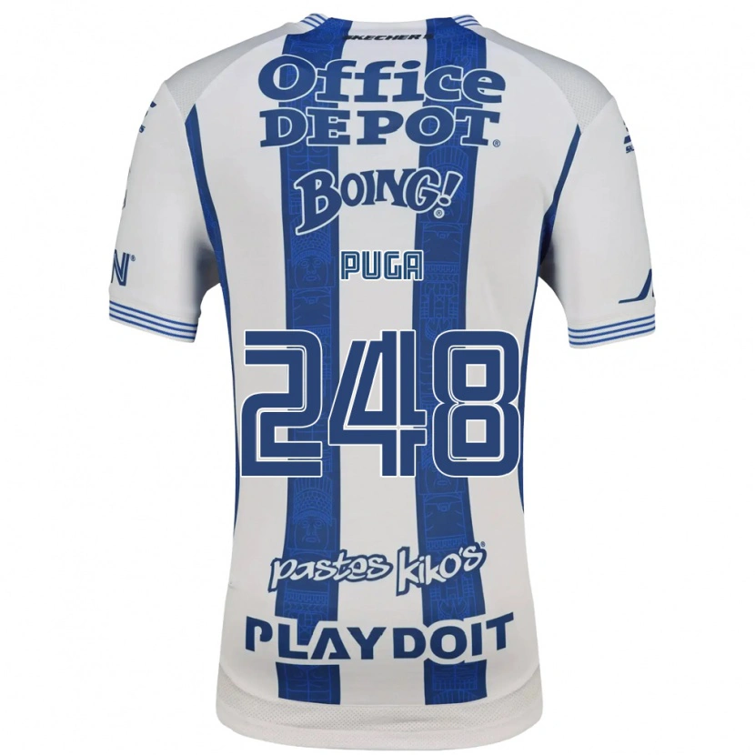 Danxen Mulher Camisola Luis Puga #248 Branco Azul Marinho Principal 2026/27 Camisa Brasil